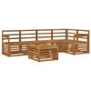 vidaXL Outdoor-Sofagarnitur 6 stk. Natur Polyester