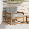 vidaXL Outdoor Mittelsofa Massivholz Akazie Natur