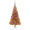 vidaXL Weihnachtsbaum mit 150 LEDs mit St&auml;nder Gold 120 cm PET