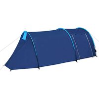 vidaXL Campingzelt 4 Personen Marineblau / Hellblau