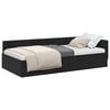 vidaXL Eckbettgestell Schwarz 90 x 200 cm Samt