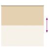 vidaXL Verdunkelungsrollo Beige 145x150 cm Stoffbreite 141,6 cm