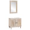 vidaXL Badezimmerm&ouml;bel-Set 2 stk. Wei&szlig; 62 x 33 x 58 cm Holzwerkstoff