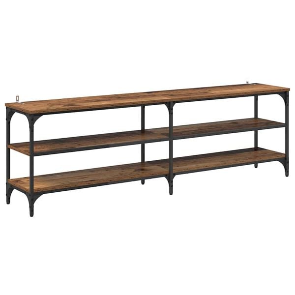 vidaXL TV-Schr&auml;nk Altholz 160 x 30 x 50 cm Verbundholz und Eisen
