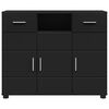 vidaXL Holzschrank Schwarz 88,5 x 30,5 x 73 cm Holzwerkstoff