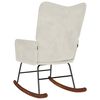 vidaXL Schaukelstuhl Creme Samt