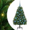 vidaXL K&uuml;nstlicher Weihnachtsbaum 120 cm 150 LEDs Warmes Wei&szlig; Gr&uuml;n