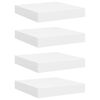 vidaXL Schweberegale 4 Stk. Wei&szlig; 23x23,5x3,8 cm MDF