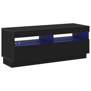 vidaXL TV-Schr&auml;nk Schwarz Eichen-Optik 100 x 35 x 40 cm Holzwerkstoff