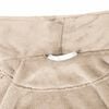 vidaXL Bademantel ohne Kapuze Beige XL Flanell