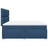vidaXL Boxspringbett mit Matratze Blau 200x200 cm Stoff