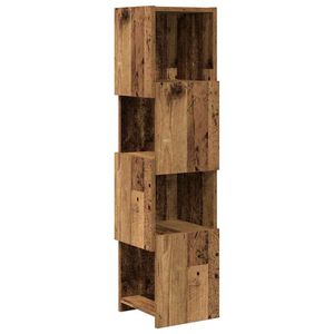 vidaXL Eckschrank 25,5x25x102cm Holzwerkstoff Altholz