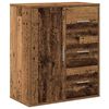 vidaXL Sideboard mit Schubladen Altholz 60 x 31 x 70 cm Holzwerkstoff