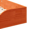 vidaXL Bettrahmen Wachsbraun 75 x 190 cm Massives Kiefernholz
