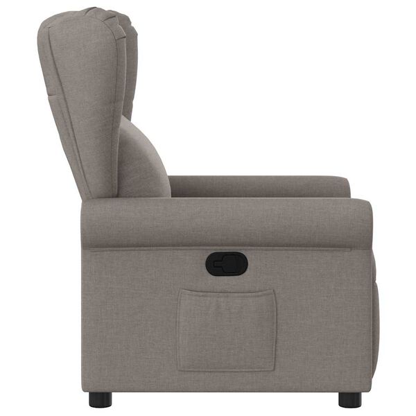 vidaXL Relaxsessel Taupe Stoff