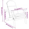 vidaXL 5-tlg. Garten-Lounge-Set Adirondack Massivholz Akazie