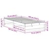 vidaXL Bettrahmen Wei&szlig; 75 x 190 cm Massives Kiefernholz