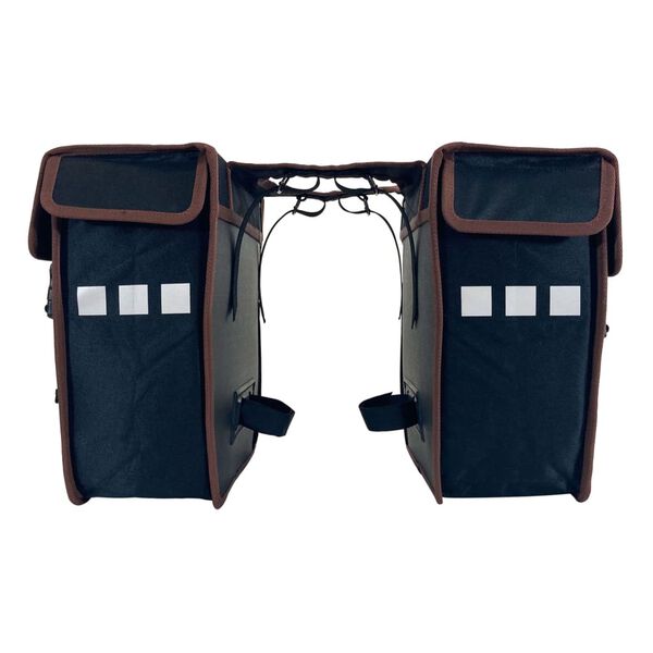 Willex Doppelte Fahrradtasche mit Fronttasche 33 L Schwarz