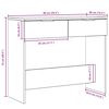vidaXL Konsolentisch Artisan-Eiche 90x36x75 cm Holzwerkstoff