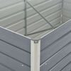 vidaXL Hochbeet 160 x 80 x 77 cm Verzinkter Stahl Grau