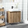 vidaXL Badschrank Artisan-Eiche 58x33x60 cm Holzwerkstoff