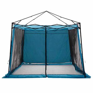 vidaXL Innenzelt mit Dach mit Speicher Blau 303 x 303 x 196 cm Taft