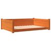 vidaXL Hundebett Wachsbraun 105,5x75,5x28 cm Massivholz Kiefer
