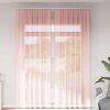 vidaXL Voile Vorhänge mit Schlaufen 2 Stk. Rosa 140x260 cm