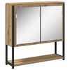 vidaXL Spiegelschrank Artisan-Eiche 60 x 16 x 60 cm Holzwerkstoff