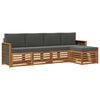 vidaXL Outdoor-Sofagarnitur 5 stk. Natur und Anthrazit
