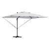 vidaXL Sonnenschirm Sand 351 x 250 x 253 cm Polyester und Aluminium