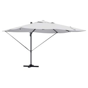 vidaXL Sonnenschirm Sand 351 x 250 x 253 cm Polyester und Aluminium