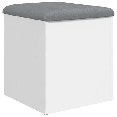 vidaXL Sitzbank mit Stauraum Weiß 42x42x45 cm Holzwerkstoff