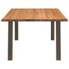 vidaXL Esstisch mit Baumkante 180x120x74 cm Massivholz Eiche Rechteckig