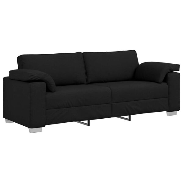 vidaXL Sofa Schwarz 219 x 80 x 82 cm Stoff