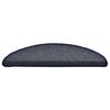 vidaXL Stufenmatten 15 Stk. 56x17x3 cm Dunkelgrau und Blau Halbrund