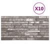 vidaXL Wandpaneele 10 pcs Dunkelgrau 100 x 50 cm EPS-Schaum
