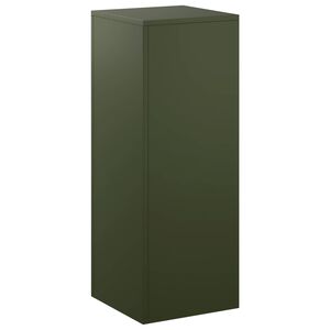vidaXL Pflanzenst&auml;nder Olivgr&uuml;n 30 x 30 x 80 cm Wetterfeststahl