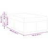 vidaXL Bettrahmen mit Matratze Taupe 120 x 200 cm Stoff