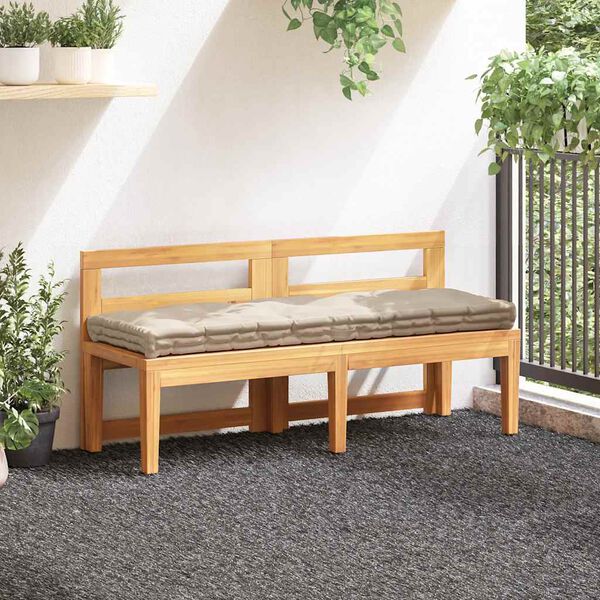 vidaXL Palettenkissen Baumwolle 120×40×7 cm Beige