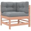 vidaXL Ecksofa mit Kissen Massivholz Douglasie