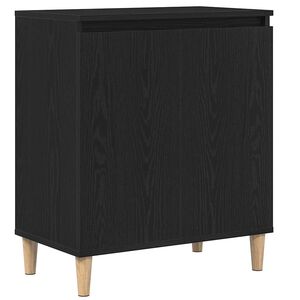 vidaXL Sideboard Schwarz Eichen-Optik 60 x 35 x 70 cm Holzwerkstoff