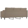 vidaXL 3-Sitzer-Sofa Taupe 210 cm Stoff