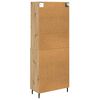vidaXL Highboard 2 pcs Artisan-Eiche Holzwerkstoff