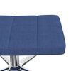vidaXL Relaxsessel mit Hocker Blau Stoff