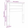 vidaXL Kopfteil mit Kopfteil Sonoma-Eiche 90 cm Holzwerkstoff