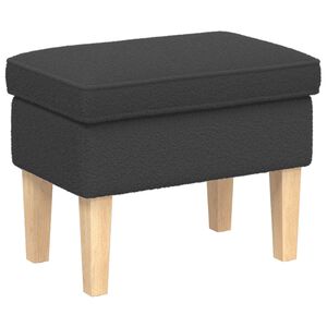 vidaXL Hocker Dunkelgrau 55 x 35 x 41 cm Boucl&eacute;