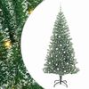 vidaXL Künstlicher Weihnachtsbaum beschneit mit LED Licht 240 cm