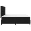 vidaXL Boxspringbett mit Matratze mit LED Schwarz 200 x 200 cm Stoff