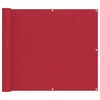 vidaXL Balkonsichtschutz Rot 100 x 1000 cm Oxford-Stoff